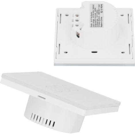 Interrupteur intelligent WiFi pour ventilateur avec commande par téléphone et commande vocale 3 voies, type 86, usage domestique (1/5)