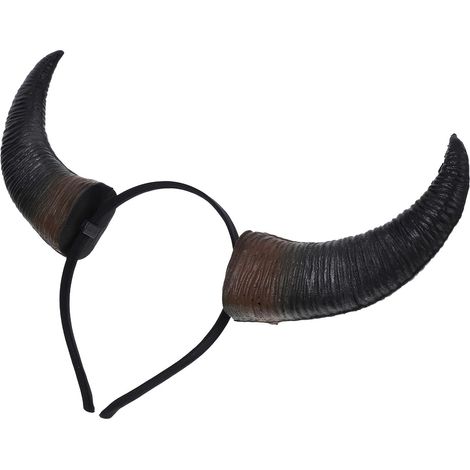 Black Bull Horn Headband, Halloween Party, Halloween Accessories (1/5)