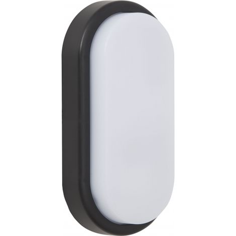 12w Surf Extérieur Oval finition Ip65 noir FABRILAMP