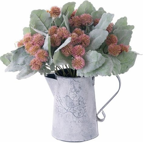 Bouquet De Fleurs Artificielles - Spray De Chardon Artificiel Pour Décoration De Mariage Maison Fête - 1 Pièce (1/5)