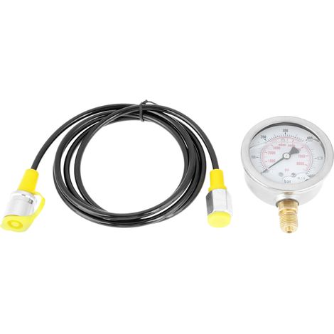 Eosnow Test hydraulique de résistance chimique de jauge + tuyau, tuyau de test de pression thermique, pour tester la pression dans un système
