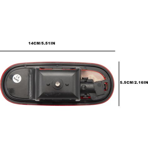 8200209522 ist anwendbar auf die dritte Bremsleuchte (obere Bremsleuchte) des Fiat Punto Evo. (1/4)