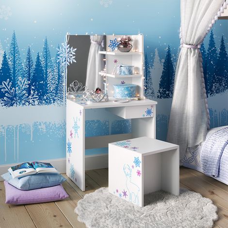 Coiffeuse pour enfants Schneeflocke, Blanc, 54.8cm, Vicco (1/5)