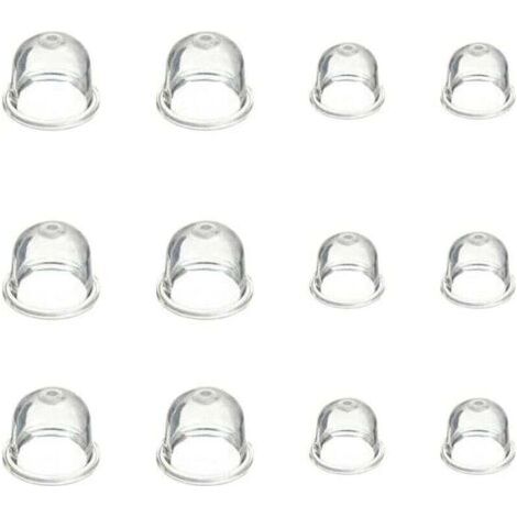 12 Pièces Carburateur Amorce Pompe Ampoule 19 mm et 22 mm Poire Pompe Amorcage Accessoires de Carburateur pour Debroussailleuse Tronçonneuse Souffleur Tondeuse (1/4)