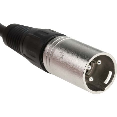 Cordons XLR XLR femelle XLR mâle 3m Noir ( Prix pour 1 ) (1/3)
