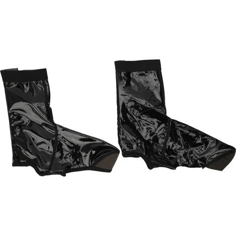 Paire de surchaussures cyclisme chaudes imperméables coupe-vent protecteur chaussures vélo noir S/M pointure 38-42 (1/5)