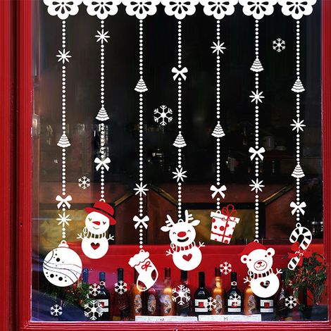 Weihnachtsschneeflocken-Aufkleber, Weihnachtsfensteraufkleber, abnehmbare statische PVC-Weihnachtsdekoration für Schaufenster, verleiht Ihrem Zuhause weihnachtliche Atmosphäre.