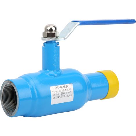 Robinet à boisseau sphérique monobloc soudé, raccord G1/4in anticorrosion, modèle Q61F-25C-DN40, vanne à bille filetée 40mm, usage industriel. (1/5)