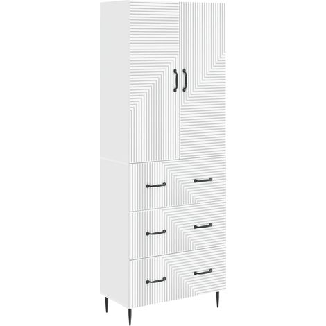 Cabinet Set 2 pcs White 66 x 34.5 x 90 cm Engineered Wood vidaXL