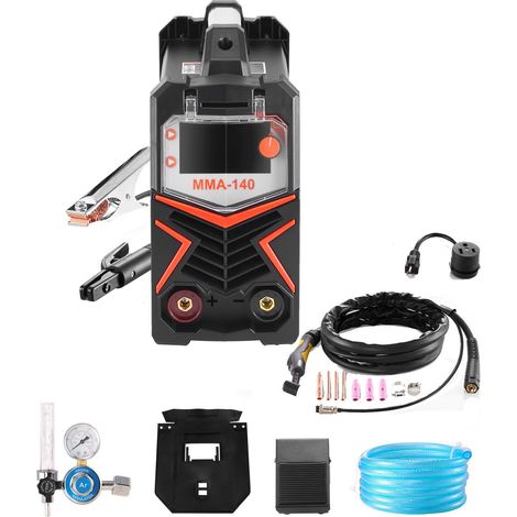Poste à souder TIG 225A 6-en-1 avec écran LED, AC/DC TIG, Pulse TIG, Spot TIG et MMA, inverseur IGBT pour aluminium et acier. (1/5)