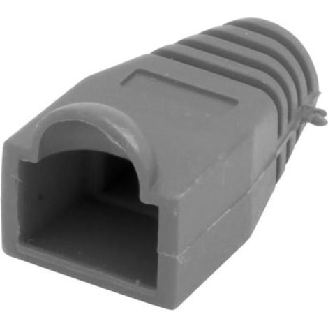 RJ45 MANCHON SOUPLE POUR FICHE MODULAIRE - GRIS