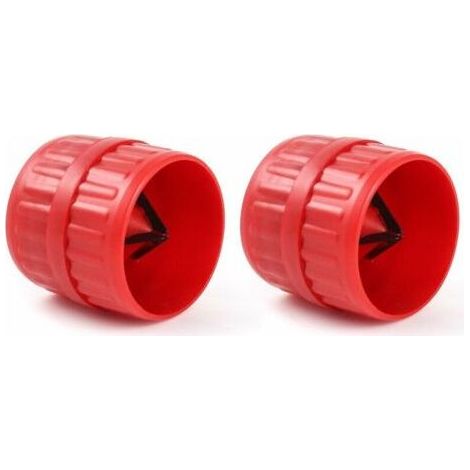 BR-Vie 2Pcs Ébavureur pour tubes, Alésoir intérieur et extérieur, pour Tuyaux en Cuivre Aluminium Laiton PVC, Diamètre 5mm a 38mm (1/5)