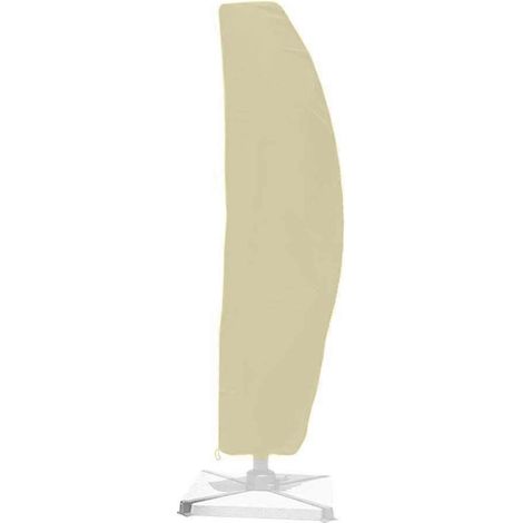 Housse de parasol en tissu Oxford anti-UV, housse pour parasol déporté 210D, compatible avec la plupart des parasols (280 cm, beige) (1/5)