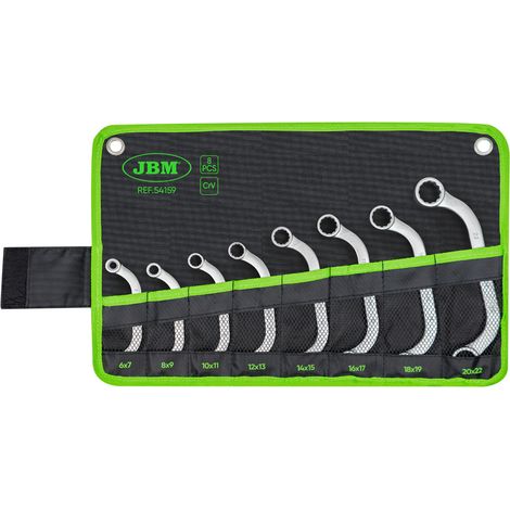 JBM54159 Jeu de 8 clés de type « C » avec 12 bords (1/4)
