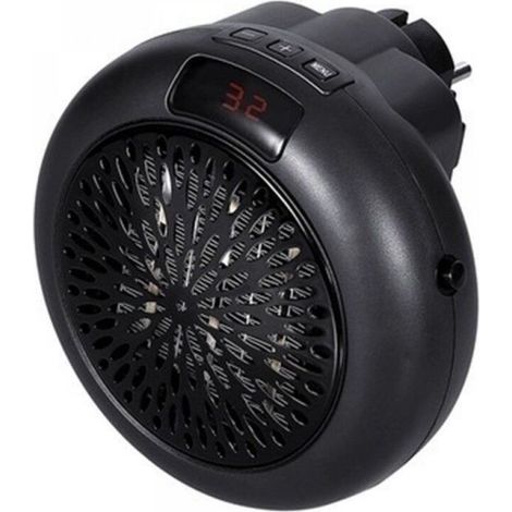 Mini radiateur soufflant électrique 900 W, radiateur mobile, noir (1/5)