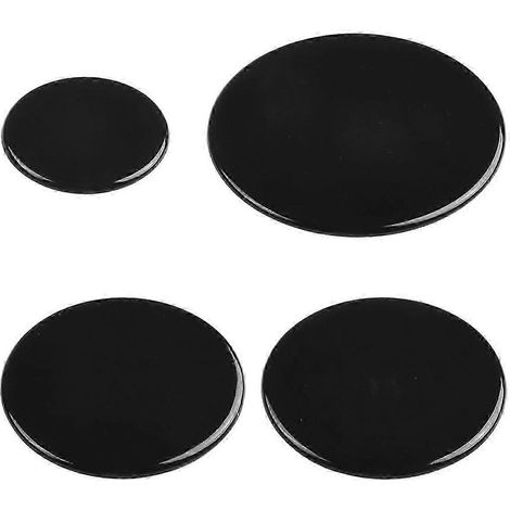 Lot de 4 chapeaux de brûleur à gaz pour plaques de cuisson, 55 mm, 75 mm et 100 mm, pour fours et plaques de cuisson à gaz, chapeaux de brûleur à flamme plate, accessoires de cuisine (1/5)