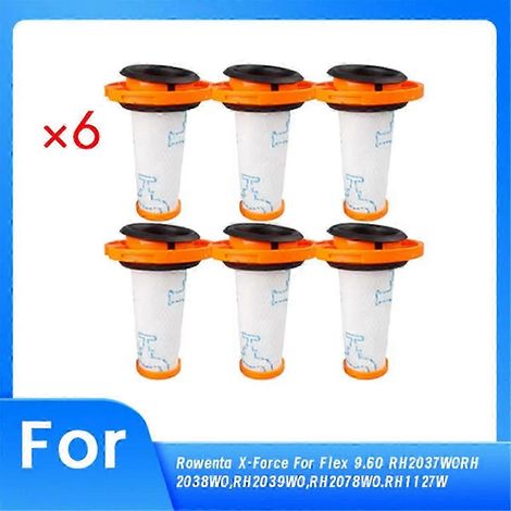 Lot de 6 filtres pour aspirateur sans fil Rowenta X-FORCE FLEX 9.60 ( ) (1/5)