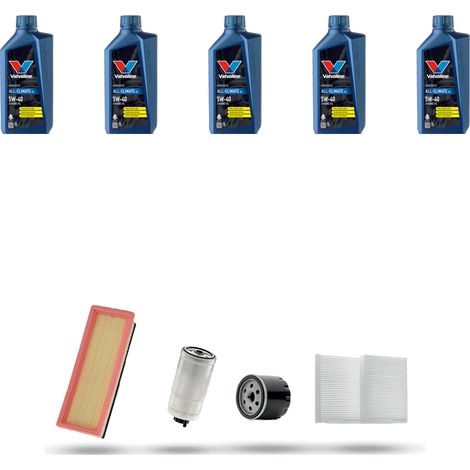 Kit tagliando 4 FILTRI e 5L OLIO compatibile con Alfa Romeo GT 1.9 JTD 16V 125kw dal 2008 al 2010 (1/5)