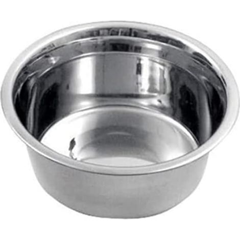 Kerbl Gamelle en acier inoxydable d'env. 1800 ml, gamelle pour animaux, gamelle en acier inoxydable (1/2)