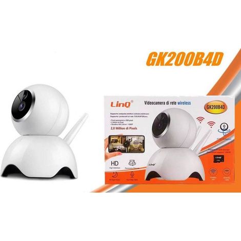 Caméra Réseau Sans Fil Wifi 1080p à Double Antenne Hd Gk200b4d (1/4)