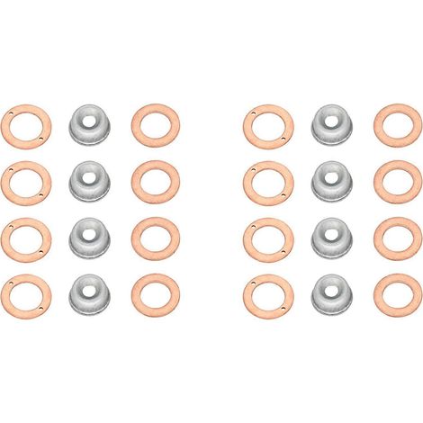 Kit de 2 joints d'injecteur (joints d'injecteur 19077-53650, 15841-53622, 15221-94020) pour Kubota D1105, V2203, D905, D1005, V3300 et V3600 (1/5)