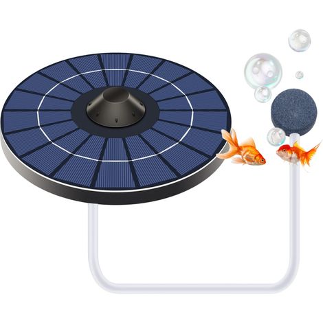 Pompe D'aérateur De Bassin Solaire Aérateur De Bassin Flottant Solaire Extérieur Oxygénateur De Réservoir De Poissons Pompe à Air De Bassin Pour Alimentation De Bassin Aérateur De Bassin Flottant Oxyg