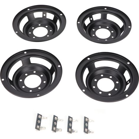 Lot de 4 supports de haut-parleur de 4 pouces pour caisson de basses, structure en fer, panier pour réparation de haut-parleurs DIY (1/5)
