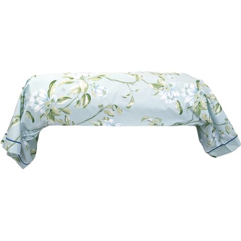Taie de traversin percale ELÉNA 200x43 cm (1/5)