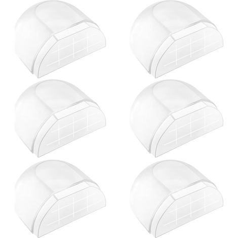 Stück Türstopper für den Innenbereich, selbstklebender Türstopper, Bodentürstopper, transparenter Türstopper für alle harten Böden, selbstklebender Türstopper zum Schutz von Wänden und Möbeln