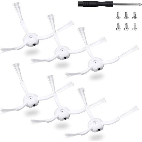 6 cepillos laterales de repuesto para aspiradora Xiaomi Roborock S8 S8 Plus S8 Pro Ultra S5 Max S6 S60 S65 S5 S50 S51 S55 (1/4)