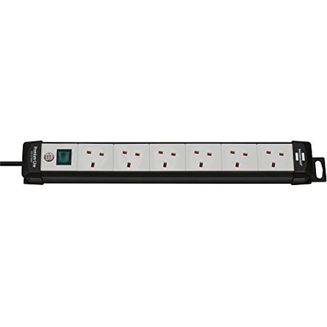 Brennenstuhl Steckdosenleiste Premium-Line 6x 3m UK