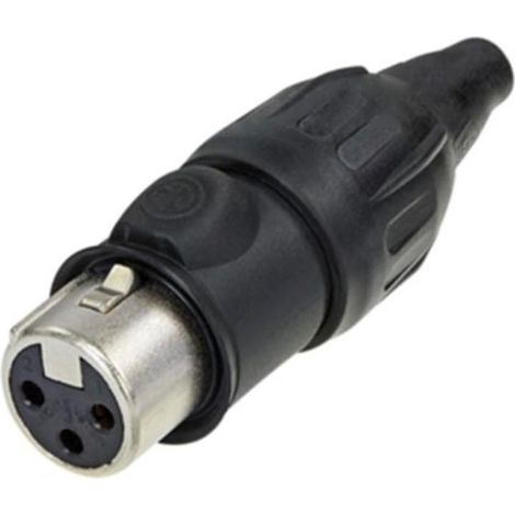 Neutrik - Conector de cable XLR de 3 polos - Hembra - Resistente - Protección exterior verdadera (parte superior)