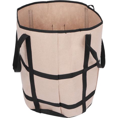 Kartoffelpflanzsack aus Filz, braun mit Schattierung, 35 x 45 cm, 43 l/10 Gallonen, Gartengerät zum Anpflanzen von Gemüse und Obst (1/5)