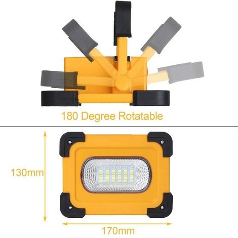 Tragbare Solarleuchte, Notleuchte, Solar-Flutlicht, wiederaufladbare Zeltleuchte, Campingleuchte SGB-YJ01-170 (1/5)