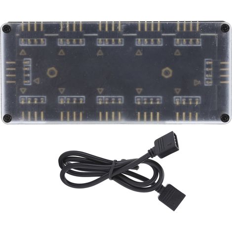 Contrôleur RGB 12V 4 Broches 10 Ports pour Carte Mère PC de Bureau (1/5)