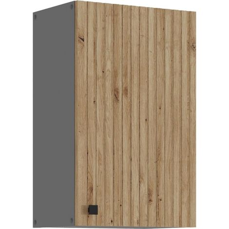 Küche AVA Artisan Hängeschrank 45 cm Lamellenoptik Küchenzeile Einbauküche (1/5)