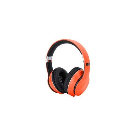Casque audio Bluetooth sans fil pliable, pliable, stéréo, pour le sport, compatible avec le mode radio (orange) (1/5)