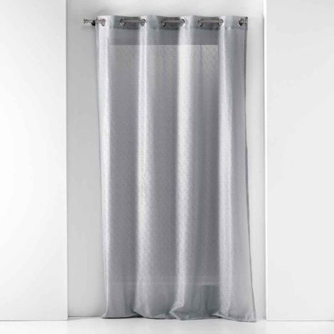 Rideau Voilage à Œillets "Castille" 140x240cm Gris (1/5)