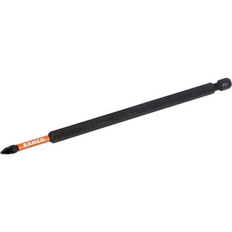 Bahco 1/4 Torsion Bits für Pozidriv Schrauben 150 mm - PZ2 - 2 Stk./Blisterpackung (1/3)