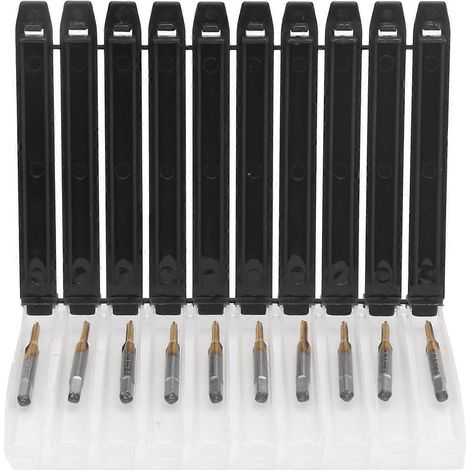 10 Stück beschichtete Gewindebohrer aus hochfestem HSS, Maschinengewindebohrer M1,6 x 0,35