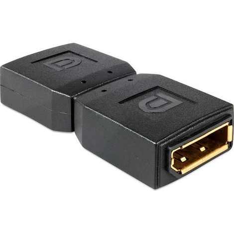 Adaptador Displayport Hembra-Hembra Negro