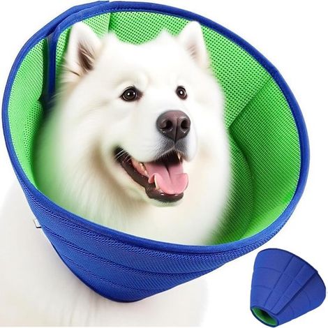 Collare protettivo regolabile per cani, collare di recupero leggero, collare per animali (L) (1/5)