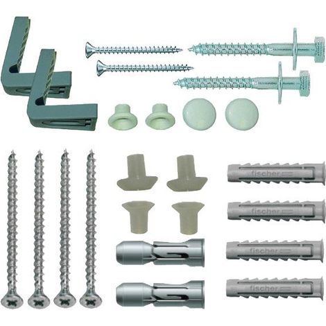 Essentials Basin and Toilet Fixing Pack - Side (1/2)