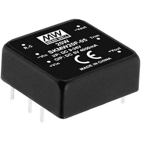 Convertisseur CC/CC Mean Well SKMW20F-15 Nbr. de sorties: 1 x 1.33 A 20 W 1 pc(s) (1/4)