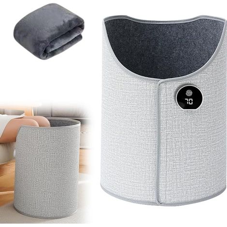 Chauffe-pieds sous le bureau – Couverture chauffante 200W – 5 niveaux de chaleur réglables – Chauffage ambiant à 360° – Compact et portable (1/5)