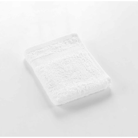 douceur d'intérieur, asciugamano ospite (30 x 50 cm) Elegance, bianco, 100% cotone tinta unita (1/5)