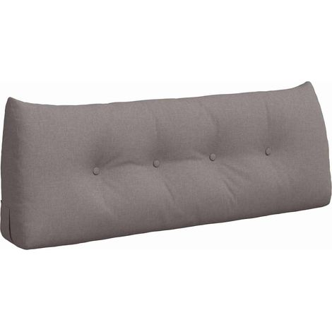 Rücken Kissen Taupe 120 x 24 x 50 cm Stoff vidaXL