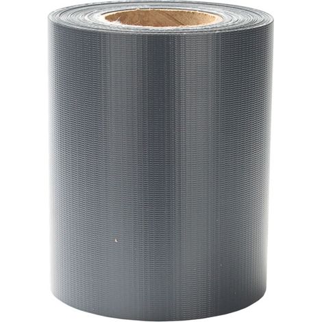 SWANEW Schermo privacy da giardino in PVC Recinzione a doppia barra Rotolo di pellicola per recinzione balcone 2 pezzi PVC 35x0.19m antracite (1/5)