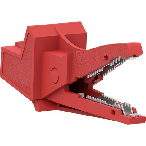 Electro PJP 5004/LM-IEC-CD1-R Krokodilklemme Rot Klemmbereich max.: 13 mm Länge: 91 mm 1 St. (1/3)
