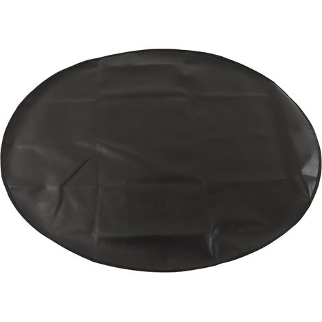 Tapis de barbecue double face en silicone ignifugé, réutilisable et pliable, pour camping, jardin et pique-nique en extérieur, cercle de 122 cm. (1/5)